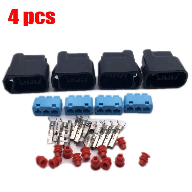 Allmost 4pcs Compatible With Honda S2000 F20 F22 3-pin Ignition Coil Pack Connector Plug Housing
