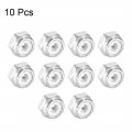 Uxcell Hex Lock Nuts 4 -40 Stainless Steel Nylon Insert Self-locking For Fasteners 10pcs Silver Tone