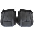 Secos Driver Passenger Replacement Bottom Perforated Leather Seat Cover Charcoal Black For Ford Expedition 2007 2008 2009 2010 