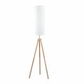 Ore International 58 5 In Lauren Modern Natural Tripod Floor Lamp 