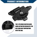 Hihaha No 971573saa0 Hvac Heater Blend Door Actuator For Kia Optima Forte Cadenza Front Ac Temperature Durable 1 Pcs Black