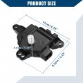 Hihaha No 971573saa0 Hvac Heater Blend Door Actuator For Kia Optima Forte Cadenza Front Ac Temperature Durable 1 Pcs Black
