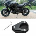Topteng Motorcycle Kickstand Side Stand Extension Pad Sidestand Enlarge Plate Fits For Kawasaki Ninja 400 2018-2020 Versys 650