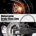 X Autohaux Brake Hose An3 28 90 Degree M10 Motorcycle Hydraulic Line Oil Pipe Fitting For Atv Motocross Racing Bike 120cm
