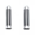 Krator Hg001 Hand Grip Chopper Skull Billet Chrome Comfortable 1 Handle Bar Cruiser Bike
