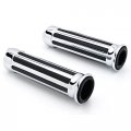 Krator Hg001 Hand Grip Chopper Skull Billet Chrome Comfortable 1 Handle Bar Cruiser Bike