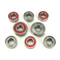 Losi 22 B T Sct Hub Carrier Bearings 5x10x4mm 5x13x4mm Red 