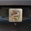T-rex Dinosaur Donut Ice Cream Funny Jurassic Junkie Tow Trailer Hitch Cover Plug Insert