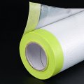 Pre-taped Masking Film 4 9 Ft X 82ft Plastic Drop Cloth With Medium-tack Painters Tape For Painting Protection Cyan 3pcs