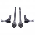 Motoku Front Inner And Outer Tie Rod Ends With Boot For Ram 1500 2013-2018
