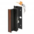 Prime-line C 1094 Patio Door Surface With Hook Latch Extruded Black Finish Keyed Single Pack 