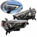 Headlight Assembly For 2014-2020 Toyota 4runner Chrome Headlights Passenger Driver Slde Led Headlamp Replacement Clear Lens 