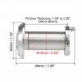 Uxcell Door Viewer Solid Brass 220-degree Peephole With Cover For 35mm-60mm Doors Brushed Satin Chrome Finish 2 Pcs