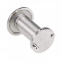 Uxcell Door Viewer Solid Brass 220-degree Peephole With Cover For 35mm-60mm Doors Brushed Satin Chrome Finish 2 Pcs