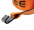 Mytee Products Winch Straps 4 X 30 High Abrasion Orange Heavy Duty Tie Down W Flat Hook Extreme Wll 6670 Lbs Inch Cargo Control 