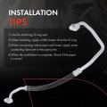 A-premium A C Discharge Line Hose Assembly Compatible With Audi Q7 2009-2015 V6 3 0l Compressor To Condenser