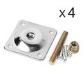 11 Degree Angled Leg Mounting Plates Furniture Attachment Industrial Strength T-plate 5 16 Sofa Legs With Hanger Boltsscrews 