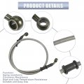 Uxcell 1 Set 80cm 2 62ft Motorcycle Hydraulic Brake Or Clutch Line Hose Universal For Dirt Bike Atv Moped Scooter With Screws