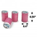 Speckled Trout Fishing Valve Stem Caps For Tire Rim Wheel Aluminum Pink