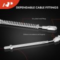 A-premium Rear Passenger Side Parking Brake Cable Assembly Compatible With Chevrolet Gmc Models S10 Sonoma 1998-2003 Replace