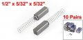 Uxcell 10 Pairs Electric Drill Motor Carbon Brushes 1 2 X 5 32