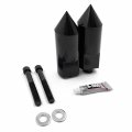 Motorcycle Black Spike Frame Sliders Crash Protector Compatiable With Yzf R1 2004-2006 P N Mt290-001-bk 