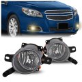 Hecasa Pair Fog Light For 2013-2016 Chevy Chevrolet Malibu Ss 2010-2016 Cadillac Srx Bumper Driving Lamps W Halogen Bulbs H10 
