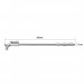 Uxcell 320mm Length 11mm Dia 201 Stainless Steel Welding Mounting Gate Latch Drop Rod