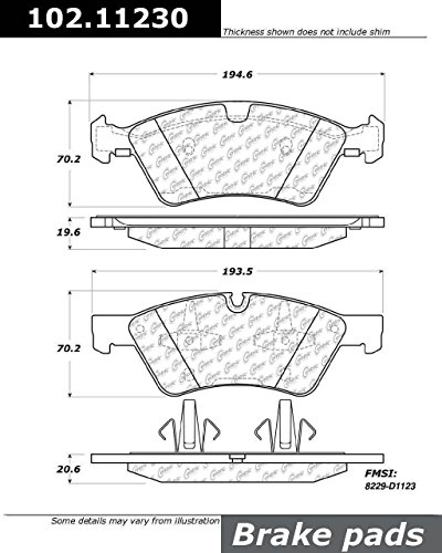 Stoptech 102 11230 Brake Pad Metallic