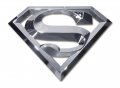 Superman 3d Chrome Metal Auto Emblem 