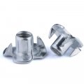 Idomin Four Claws Nut 30 20 10pcs M3 M4m5m6 M8 M10 Hickened Steel Speaker Blind Pronged Insert T-nut For Wood Furniture Size M6