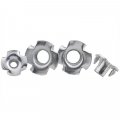 Idomin Four Claws Nut 30 20 10pcs M3 M4m5m6 M8 M10 Hickened Steel Speaker Blind Pronged Insert T-nut For Wood Furniture Size M6