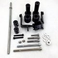 Black Swingarm Spools Frame Slider For 99-07 Hayabusa Gsx 1300r Gsxr1300 By Xkh
