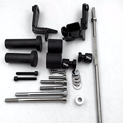Black Swingarm Spools Frame Slider For 99-07 Hayabusa Gsx 1300r Gsxr1300 By Xkh