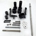 Black Swingarm Spools Frame Slider For 99-07 Hayabusa Gsx 1300r Gsxr1300 By Xkh