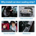 Uxcell Pair Front Door Seal For Jeep Wrangler 2007-2018 Weatherstrip Gasket Full Felt Trim No 55395274aw 55395274au 55395275au