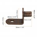 Uxcell Shelf Support Pegs 25pcs 6mm 1 4 L-shaped Bracket Pin With Hole For Furniture Cabinet Closet Shelves Supplies Copper