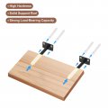 Uxcell 6pcs Floating Shelf Bracket 8 X 2 Wall Mounting Blind Support Hidden For Wood Shelves Black