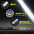Opp Ulite Switchback Led Strip Light Amber Turn Signal White Drl 24 Inch Flexible Headlight Stirp Tube Lights White Wydt-60