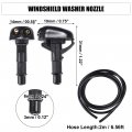 Uxcell 1 Set Windshield Washer Water Nozzle Spray No 8265a083 Mr971044 For Mitsubishi Montero Limited Xls 3 5l V6 Gas 2002-2004