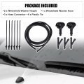 Uxcell 1 Set Windshield Washer Water Nozzle Spray No 8265a083 Mr971044 For Mitsubishi Montero Limited Xls 3 5l V6 Gas 2002-2004