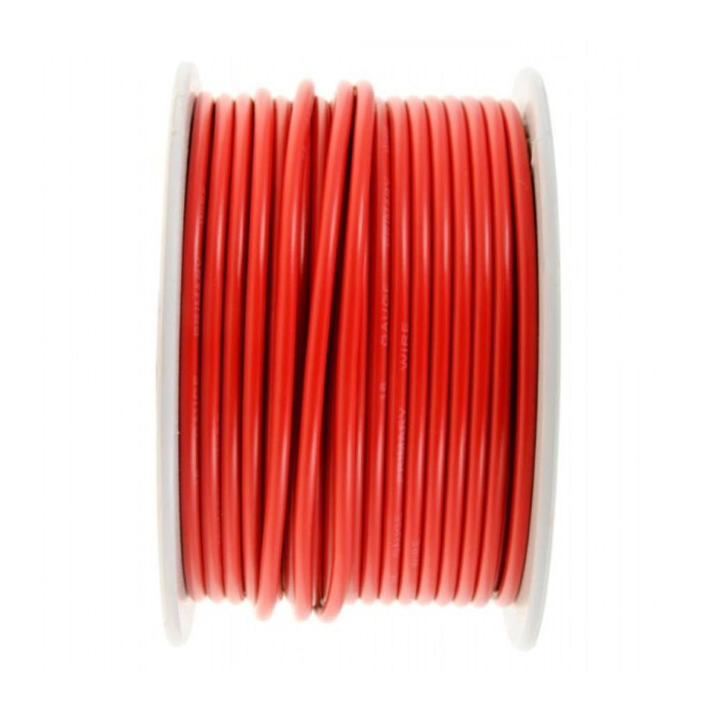 Primary Wire 16 Ga Stranded Copper Core Red Polyvinyl Chloride Insulation 100 Ft 1200 In Alx-pau-mm-85784-cl360a50