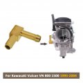 Svkzgfz Brass Fuel Inlet For Kawasaki Vulcan Vn800 Vn1500 1995-2004 Carburetor Elbow