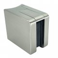 Crl Zl610bn Brushed Nickel Z-series Square Type Radius Base Zinc Clamps For 3 8 And 1 2 Glass With Repositionable Plate 
