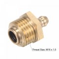 Uxcell Brass Straight Grease Fitting M16 X 1 5mm Thread Hydraulic Accessories 5pcs