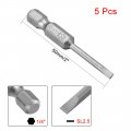 Uxcell 5 Pcs 2 5mm Slotted Tip Magnetic Flat Head Screwdriver Bits 1 4 Inch Hex Shank 2-inch Length S2 Power Tool