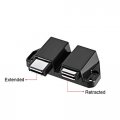 Uxcell Double Touch Catch Magnetic Press Latch For Cabinet Door Cupboard Black 2pcs