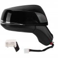 Gloss Black Power Heated Side Mirror With Turn Signal Bsm Outside Rear View Manual Foldable Replacement For Rav4 Xa50 2019a 