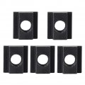 M12 T Slot Nuts 5 Pcs Black Oxide Finish Threads Fit Into T-slots In Machine Tool Tables
