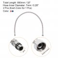 Uxcell 32inch Long Faucet Supply Line Connector 2pcs G3 8 Female Compression Thread X M10 Male Braided Short 304 Stainless